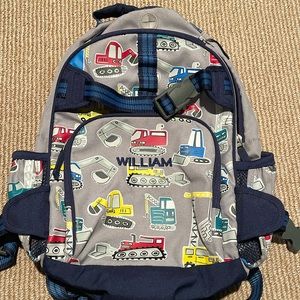Pottery Barn Kids Mackenzie Gray Jax Construction Glow-in-the Dark Back Pack